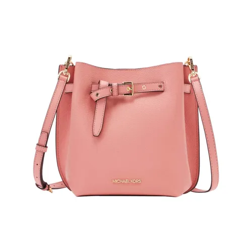 MICHAEL KORS Эмилия Коровья кожа Ведрообразная сумка Сумка через плечо Маленькая Женская Розовая