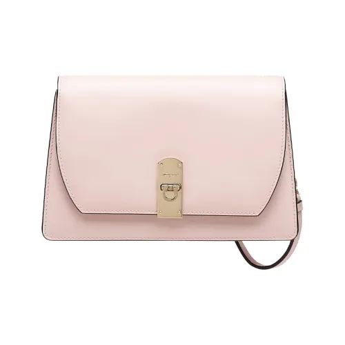 FERRAGAMO Коровья кожа Сумка через плечо Мини Женская Светло-розовая Красная