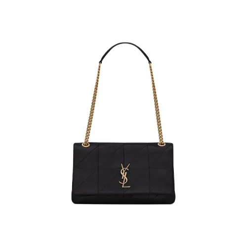 SAINT LAURENT Jamie Овечья кожа Сумка через плечо Женская Черная