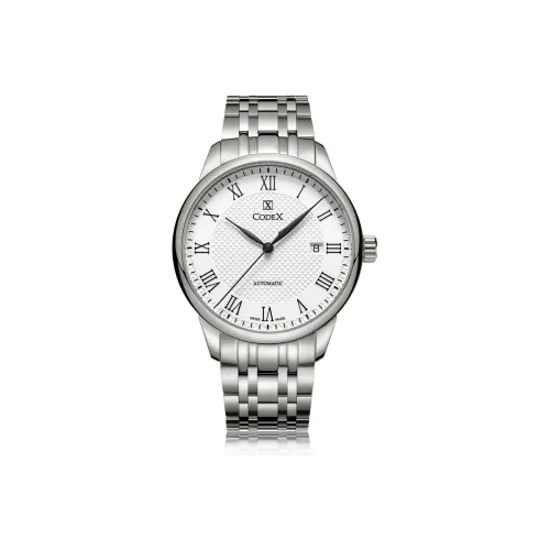 CODEX Автоматический Механический Механизм Мужские Часы Classic Collection 40 мм Белые