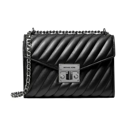 MICHAEL KORS Розовый Полиуретан Сумка через плечо Средний Женский Черный