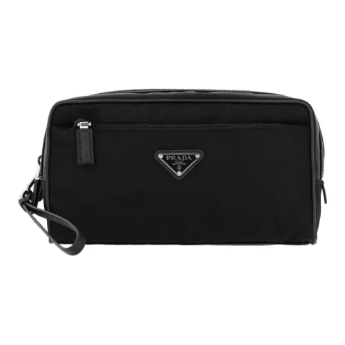 PRADA Nylon Туалетная сумка Клатч Мужской Черный