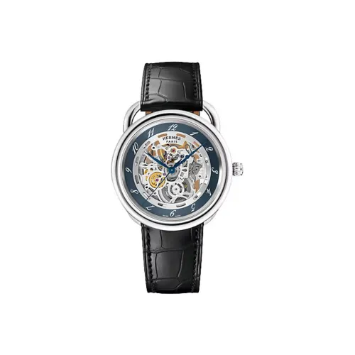 HERMES Автоматический механический механизм Мужской Arceau Часы 41 мм Skeleton