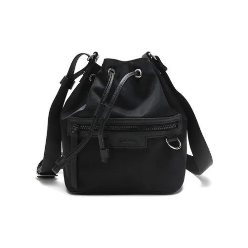 LONGCHAMP Le Pliage Ткань Сумка через плечо Маленькая Женская Черная