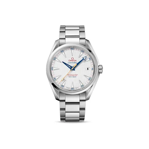 OMEGA Автоматический Механический Часы Мужские AQUA TERRA 150 метров 41,5 мм Серебряные