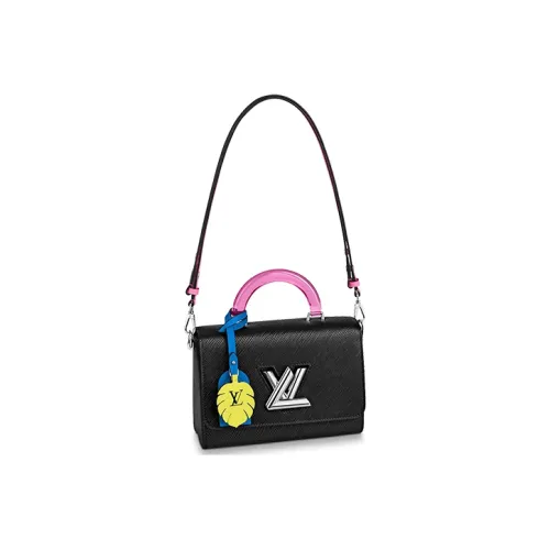 LOUIS VUITTON Twist Epi GRAIN LEATHER Сумка через плечо Сумка среднего размера Женская Черная