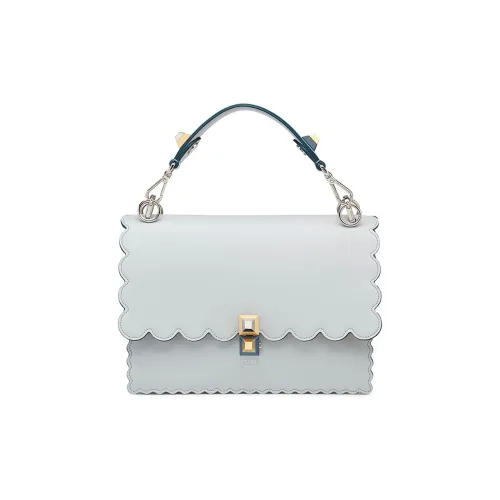 FENDI Kan I Кожа Сумка через плечо Сумка Женская Серого цвета