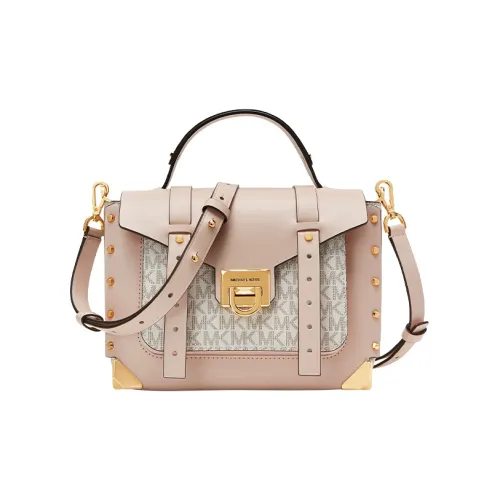 MICHAEL KORS Manhattan Кожа Сумка через плечо Сумка Маленькая Женская Ванильный Белый Нежно-Розовый