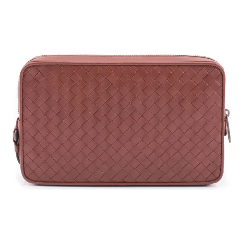 Bottega Veneta Телячья кожа Клатч Мужской Светло-красный