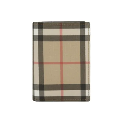 Burberry Кошелек из коровьей кожи Мужской Хаки Черный