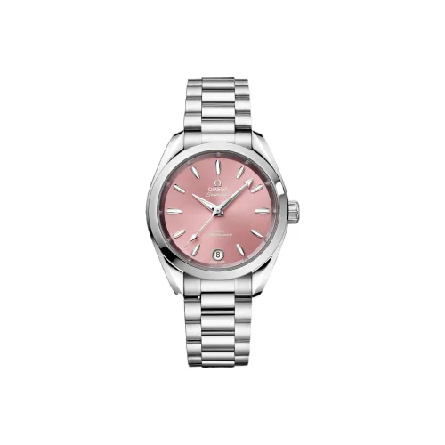 OMEGA Автоматический Механический Movement Женские AQUA TERRA 150 метров Часы 34 мм Розовый