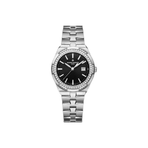 Vacheron Constantin Кварцевый механизм Женские часы Longitudinal and Lateral Collection OVERSEAS, 33 мм, черный