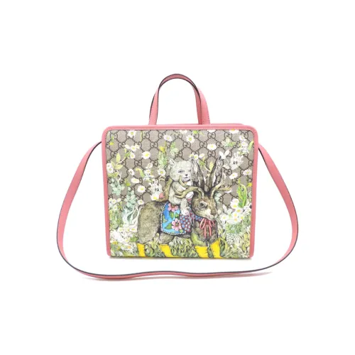 GUCCI Yuko Higuchi Коллаборация Холст с кожей Холст с кожей Сумка Детская Сумка Детская Многоцветная