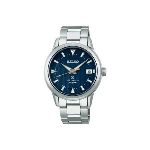 SEIKO Prospex Sports Collection Автоматический Механический Механизм Нержавеющая Сталь Ремешок Часы Мужские Синий Циферблат
