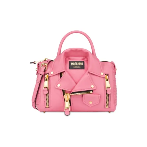 MOSCHINO Кожа Сумка Байкер Сумка Женская Розовая