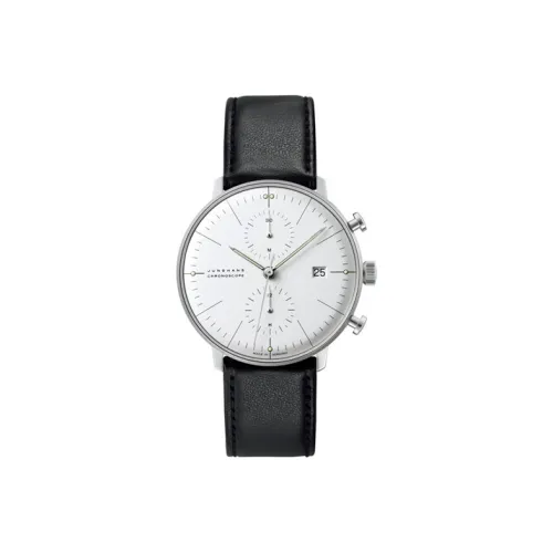 JUNGHANS Механические Мужские Часы Max Bill Collection 40мм*40мм*14,4мм Белые