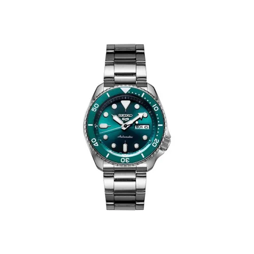 SEIKO Механический механизм Мужской часы SEIKO5 42,5мм*42,5мм*13,38мм Зеленый