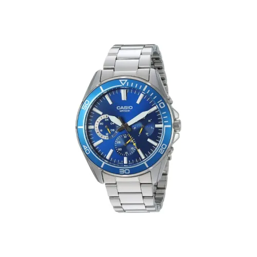 CASIO Кварцевый механизм Мужской YOUTH Collection Disc Многофункциональный Указатель Часы 52,2 мм Синий