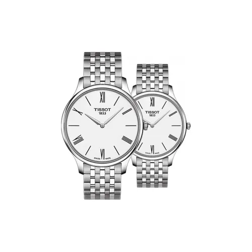 Tissot Junya Collection Кварцевый механизм Унисекс Часы 25 мм Серебристый циферблат Корпус из нержавеющей стали