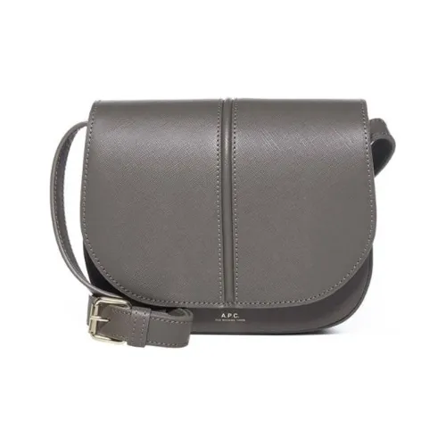 A.P.C Сумка через плечо из коровьей кожи унисекс серая