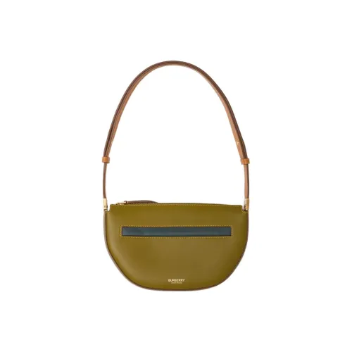 Burberry OLYMPIA Овчина Сумка-полумесяц Сумка на плечо Портативная Сумка через плечо Женская Зеленая