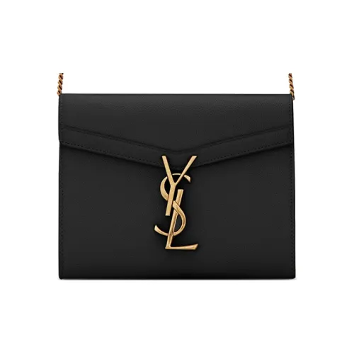 SAINT LAURENT CASSANDRA Телячья кожа Кошелек Конверт Сумка Сумки через плечо Сумка на плечо Женская Черная