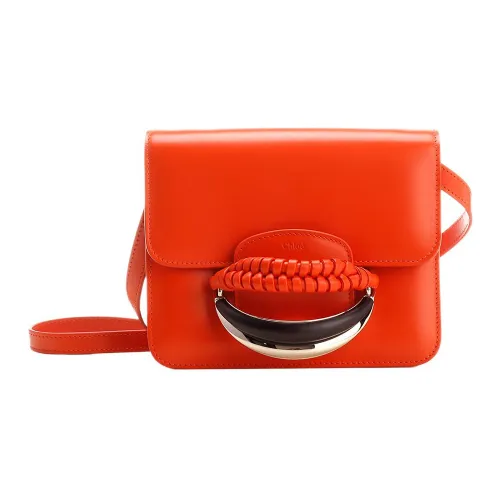 Chloe Chloé Handbag Kattie Телячья кожа Кошелек Женские Апельсин