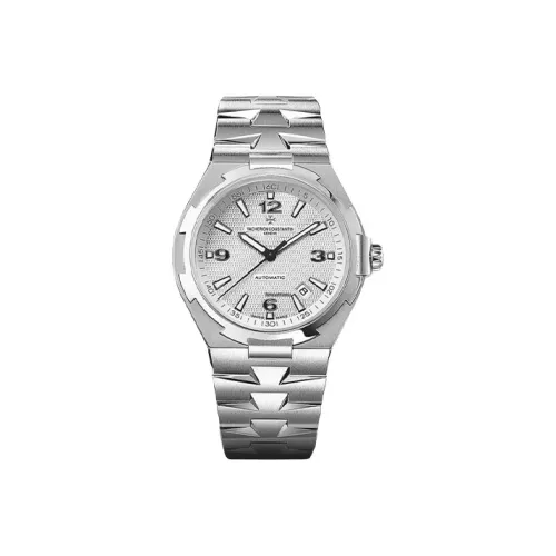 VACHERON CONSTANTIN Автоматический Механический Мужской Часы Longitudinal and Lateral Collection OVERSEAS 42 мм Белый