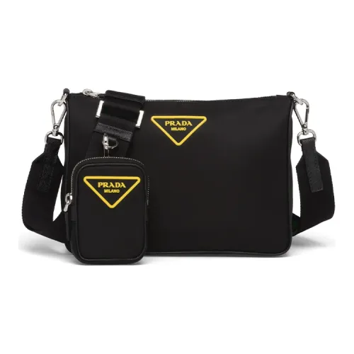 PRADA Нейлоновая сумка через плечо сумка на плечо мужская черная