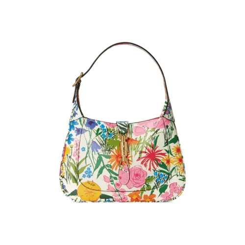 GUCCI Jackie 1961 Кожа Лунный Свет Сумка через плечо Сумка через плечо Маленькая Женская Айвори Белый