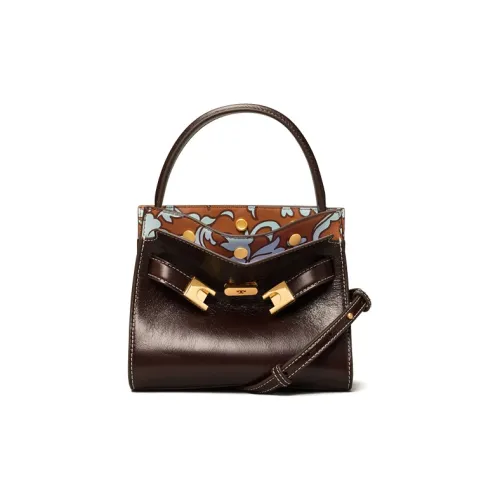 TORY BURCH Lee Radziwill Кожа Сумка через плечо Маленькая Женская Кофейная