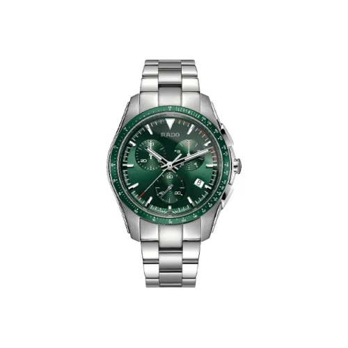 RADO Glam Slam Collection Кварцевый механизм Мужские часы Циферблат 44,9 мм Зеленый корпус из нержавеющей стали