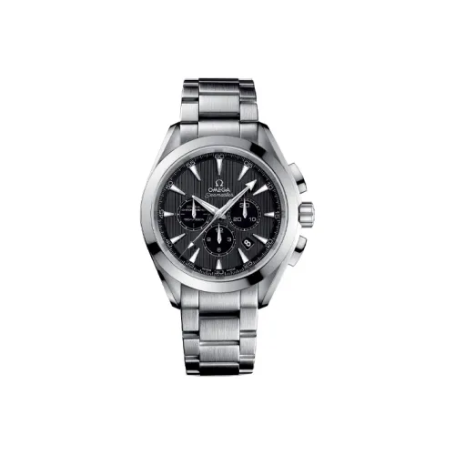 OMEGA Автоматический Механический Часы Мужские AQUA TERRA 150 метров Серебряные