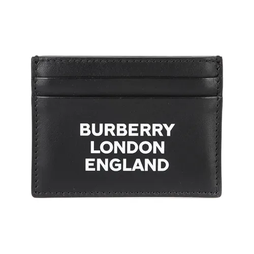 Кошелек из коровьей кожи Burberry держатель для карт мужской черный