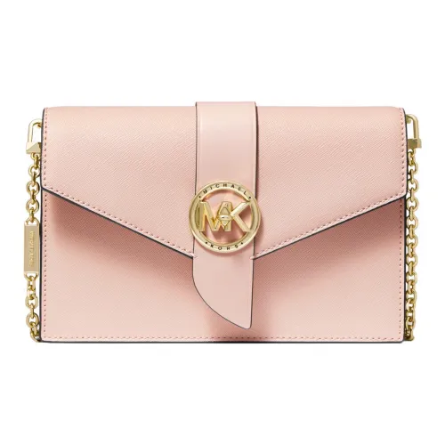 MICHAEL KORS Charm Leather Shoulder Bag Medium Women's Nude Pink