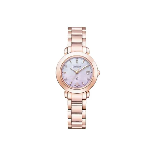 CITIZEN Ecology Drive Collection Светильник Кварцевый механизм Нержавеющая сталь Ремешок Часы 27 мм Женские часы Синий циферблат