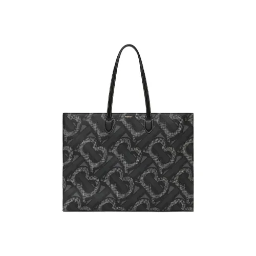 Burberry Хлопок Полиуретан Тоут Сумка Сумка для покупок Сумка Унисекс Графитовый Камуфляж