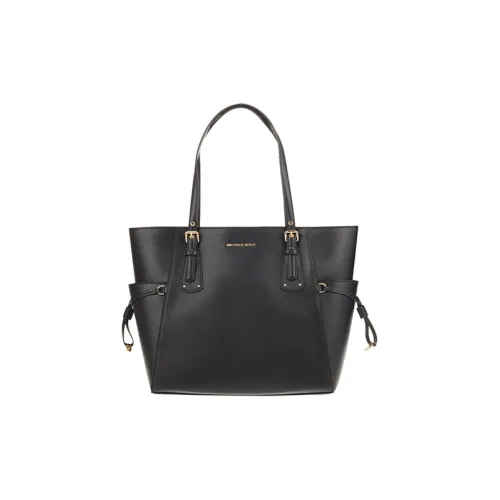 MICHAEL KORS Voyager Кожа Сумка через плечо Маленькая Женская Черная