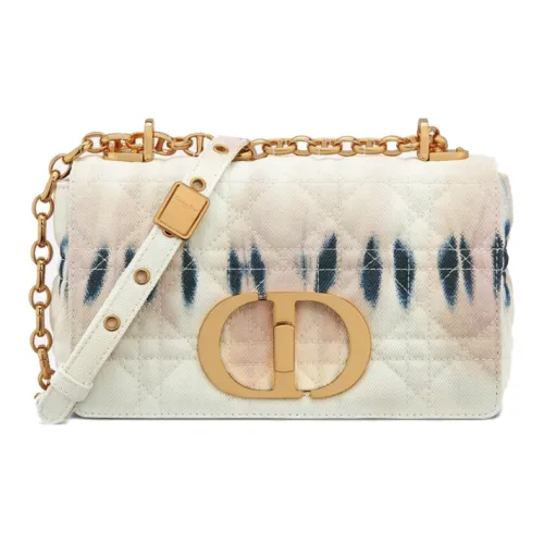 DIOR Caro Деним Сумка через плечо Сумка на плечо Женская Белая