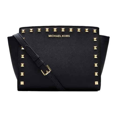 MICHAEL KORS Selma Сумка из коровьей кожи сумка через плечо маленькая сумка через плечо женская черная