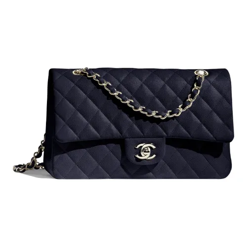 CHANEL Classic Flap CF Коровья кожа Сумка через плечо Женская Морской синий