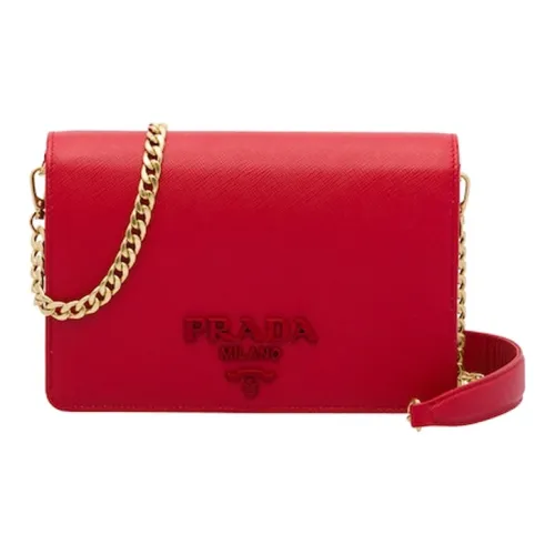 PRADA Кожа Сумка Сумка через плечо Женская Красная