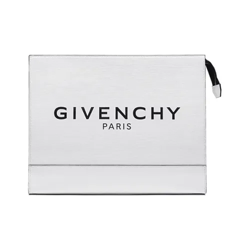 GIVENCHY Cotton Clutch Men's White