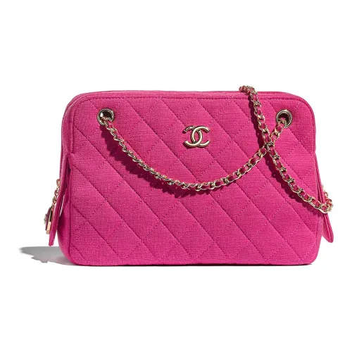 CHANEL Трикотажная ткань Сумка на плечо Женская Фуксия