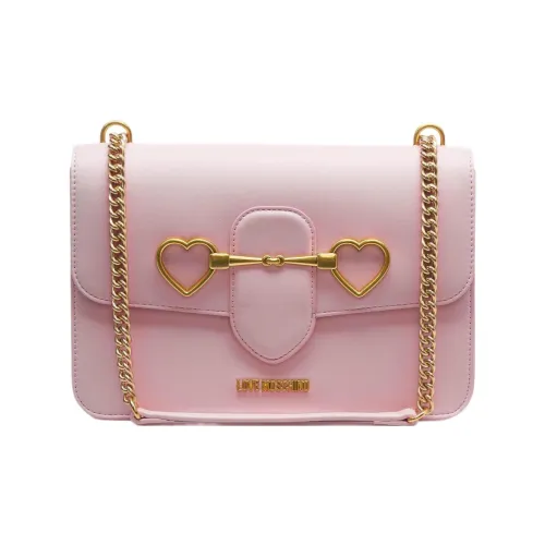 MOSCHINO Полиуретан Сумка через плечо Женская Розовая