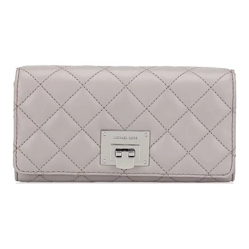 MICHAEL KORS MICHAEL KORS Luggage Collection Sheepskin Wallet Women's Ivory Gray