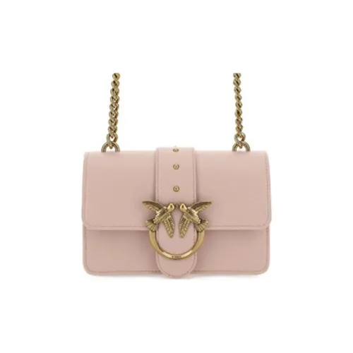 PINKO Любовь IconSIMPLY Коровья кожа Swallow Сумка Сумка через плечо Женская Розовая