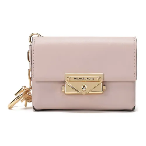 MICHAEL KORS MICHAEL KORS Luggage Collection Кожа Клатч Монета Кошелек Женские Нежно-розовый