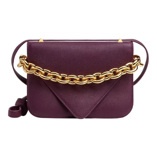 Bottega Veneta Сумка-конверт из телячьей кожи сумка через плечо женская темно-фиолетовая