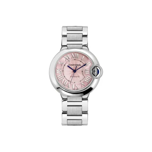 Cartier Автоматический Механический Механизм Женские Часы Blue Balloon Collection 36,6 мм Розовые